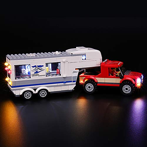 BRIKSMAX Kit de Iluminación Led para Lego City Vehicles Camioneta y Caravana-Compatible con Ladrillos de Construcción Lego Modelo 60182, Juego de Legos no Incluido