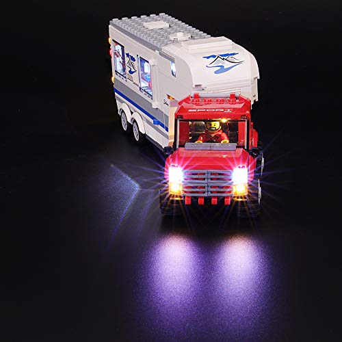 BRIKSMAX Kit de Iluminación Led para Lego City Vehicles Camioneta y Caravana-Compatible con Ladrillos de Construcción Lego Modelo 60182, Juego de Legos no Incluido