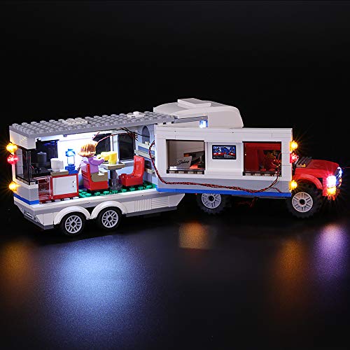 BRIKSMAX Kit de Iluminación Led para Lego City Vehicles Camioneta y Caravana-Compatible con Ladrillos de Construcción Lego Modelo 60182, Juego de Legos no Incluido