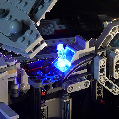 BRIKSMAX Kit de Iluminación Led para Lego Star Wars First Order Star Destroyer,Compatible con Ladrillos de Construcción Lego Modelo 75190, Juego de Legos no Incluido