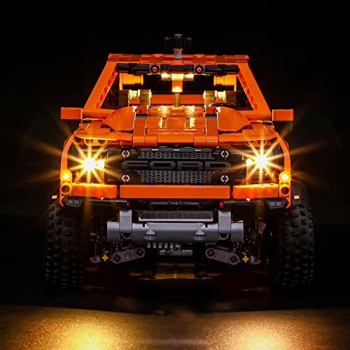 BRIKSMAX Kit de iluminación LED para Lego Technic Ford F-150 Raptor - Compatible con Lego 42126 Building Blocks Model- No incluir el Conjunto de Lego