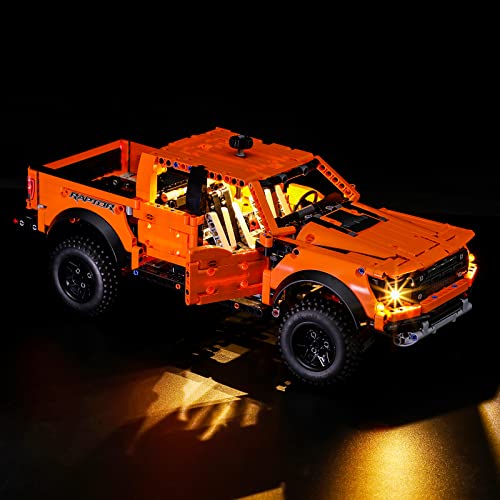 BRIKSMAX Kit de iluminación LED para Lego Technic Ford F-150 Raptor - Compatible con Lego 42126 Building Blocks Model- No incluir el Conjunto de Lego