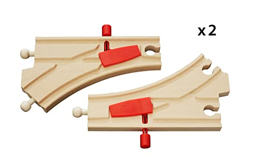 BRIO 33344 - Pistas de conmutación de madera y mecánica