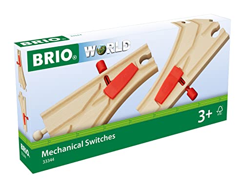 BRIO 33344 - Pistas de conmutación de madera y mecánica