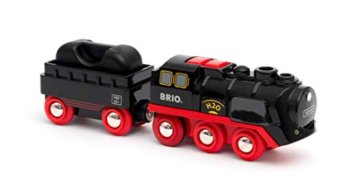 BRIO- Dampflok mit Wassertank-33884 Trenes, construcción, Multicolor (33884)