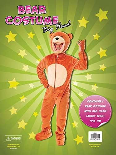 Bristol Novelty AC261 Traje Cabeza Gigante de Osito de peluche