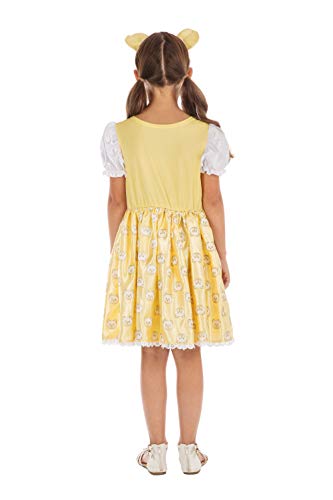 Bristol Novelty- Goldilocks Ricitos de Oro (L), Color amarillo, blanco, 8-10 años (CF168)