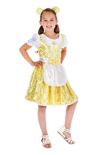 Bristol Novelty- Goldilocks Ricitos de Oro (L), Color amarillo, blanco, 8-10 años (CF168)