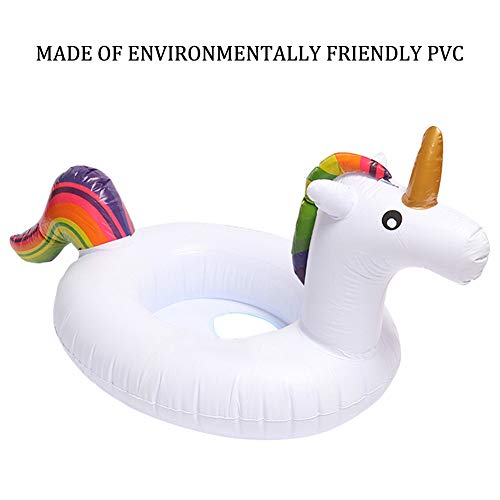 BTXY Cama Flotante de Unicornio,BETOY Niño Unicornio Flotador Inflable Infant Natación Anillo Infantil Piscina Asiento Verano en la Piscina Juguete Inflable,Adecuado para Adultos y Niños