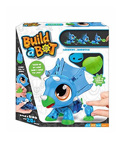 Build a Bot- Mascota-Robot Dinosaurio, Multicolor (Famosa 700013960)