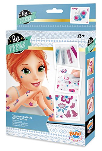 Buki France- Be Teens Tatuajes con Lentejuelas (BE205)