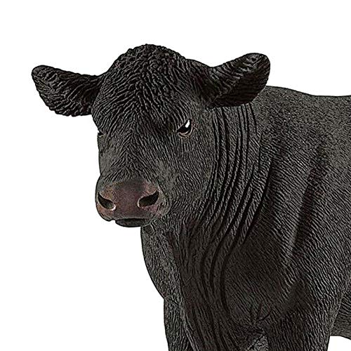 Bull Toy - Figura De Juguete De Toro Negro De 5.5 Pulgadas Figuras De PVC De La Vida Salvaje, El Mejor Regalo Para Navidad, Regalo Realmente Divertido Para Niños, 14x4.5x7cm