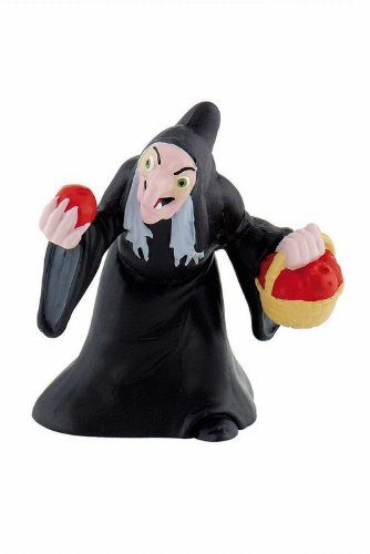 Bullyland 12485 - Figura de Juego, Walt Disney Blancanieves, Bruja, Aprox. 6,5 cm de Altura, Figura Pintada a Mano, sin PVC, para Que los niños jueguen con la fantasía