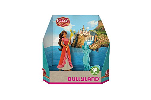 Bullyland 13244 – Juego de Figuras de Walt Disney Elena de Avalor – Elena y Zuzo pintadas a Mano, sin PVC, Regalo Ideal para niños y niñas para Jugar de fantasía