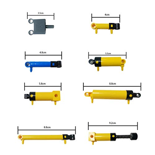 Bulokeliner Juego de piezas de repuesto técnicas, 19 unidades, juego de ampliación neumático, piezas de repuesto para tecnología de presión, compatible con Lego Technic