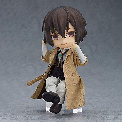 BUNDOU Stray Dog DAZAI OSAMU OSAMU Ropa Real Ropa Real Movible Boxed Hecho a Mano Personajes de Anime de Dibujos Animados Juego Estatua Juguete Acción Figura Escultura