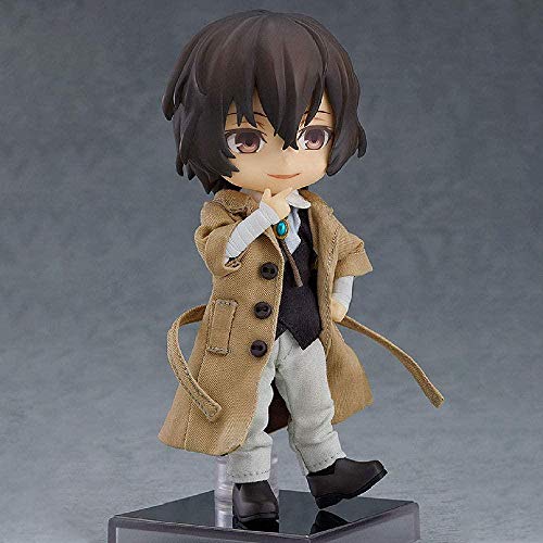 BUNDOU Stray Dog DAZAI OSAMU OSAMU Ropa Real Ropa Real Movible Boxed Hecho a Mano Personajes de Anime de Dibujos Animados Juego Estatua Juguete Acción Figura Escultura