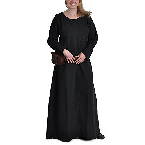 Burgschneider Vestido medieval Freya – Negro S