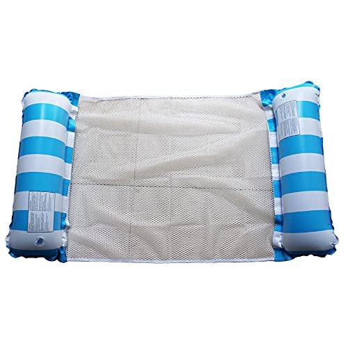 BVERIE Colchón de aire para piscina, 120 x 70 cm, multifunción 4 en 1, hamaca inflable para niños, juguete para piscina, color amarillo