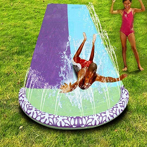 BWBG Pista Deslizante Agua Larga, Tobogan De Agua De Cesped Durable TobogáN De Deslizamiento De CéSped En El Patio Trasero Aire Libre Fiesta Playa JardíN