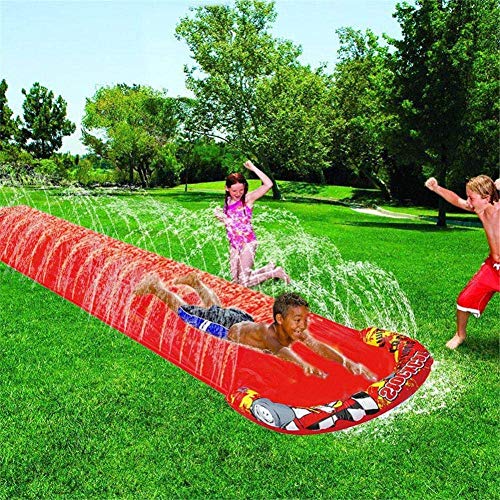 BWBG Pista Deslizante Agua Larga, Tobogan De Agua De Cesped Durable TobogáN De Deslizamiento De CéSped En El Patio Trasero Aire Libre Fiesta Playa JardíN