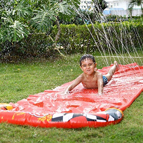 BWBG Pista Deslizante Agua Larga, Tobogan De Agua De Cesped Durable TobogáN De Deslizamiento De CéSped En El Patio Trasero Aire Libre Fiesta Playa JardíN