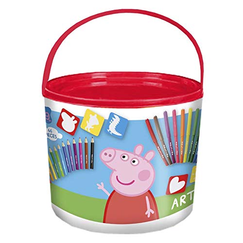 C Y P-GS-46-PG PEPPA PIG CUBO DE ACTIVIDADES SET 46 PIEZAS, multicolor (CYP GS-46-PG)