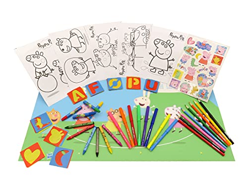 C Y P- PEPPA PIG MEGA CAJA DE ACTIVIDADES SET 67 PIEZAS, Multicolor (CYP GS-67-PG)