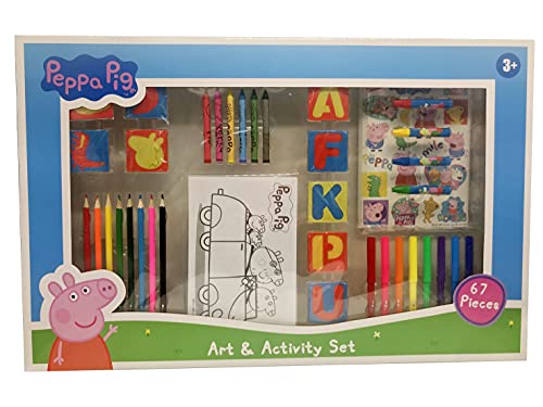 C Y P- PEPPA PIG MEGA CAJA DE ACTIVIDADES SET 67 PIEZAS, Multicolor (CYP GS-67-PG)