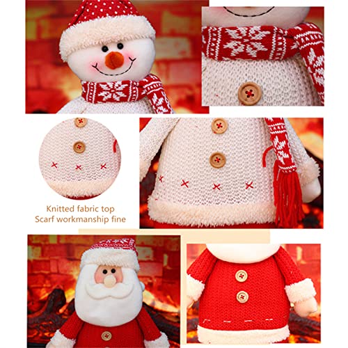 CACAIMAO Juguetes De Peluche De Papá Noel, Muñeco De Nieve, Adornos Navideños, Juguetes Navideños Retráctiles, Adornos Navideños, Regalos Navideños Creativos Height 46cm