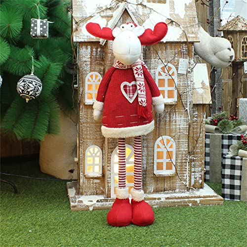 CACAIMAO Juguetes De Peluche De Papá Noel, Muñeco De Nieve, Adornos Navideños, Juguetes Navideños Retráctiles, Adornos Navideños, Regalos Navideños Creativos Height 46cm