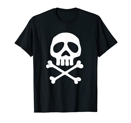 Calavera pirata espacial, capitán, Halloween, Día de Muertos Camiseta