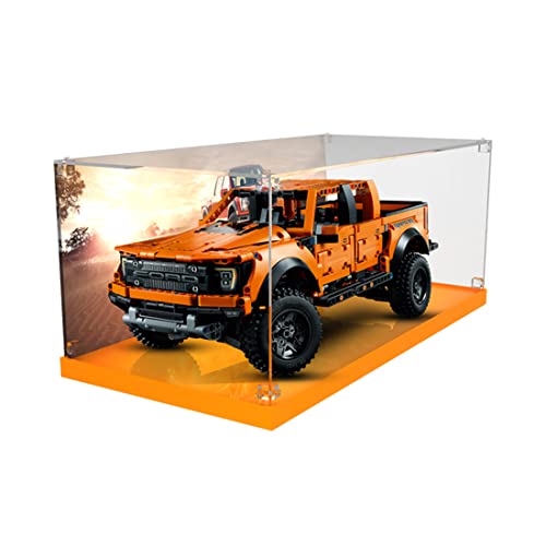 CALEN Caja de exhibición de acrílico para Lego 42126 Technic Ford f-150 Raptor Model Building Set, vitrina compatible con Lego 42126 (sin juego de Lego)