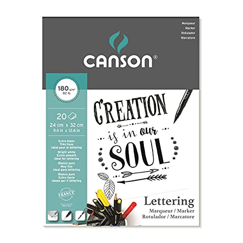 Canson Block Encolado A4 20 H 180 gr Lettering