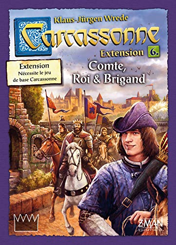 Carcassonne - Expansión: Comte, Rey y Brigand - Asmodee - Juego de Mesa - Juego de láminas