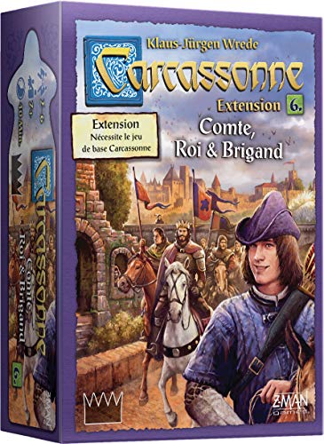 Carcassonne - Expansión: Comte, Rey y Brigand - Asmodee - Juego de Mesa - Juego de láminas