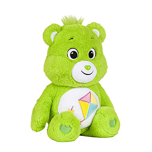 Care Bears Peluche Mediano de 35,56 cm-Do Your Best Bear, Color Verde (Basic Fun 22083)