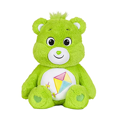 Care Bears Peluche Mediano de 35,56 cm-Do Your Best Bear, Color Verde (Basic Fun 22083)