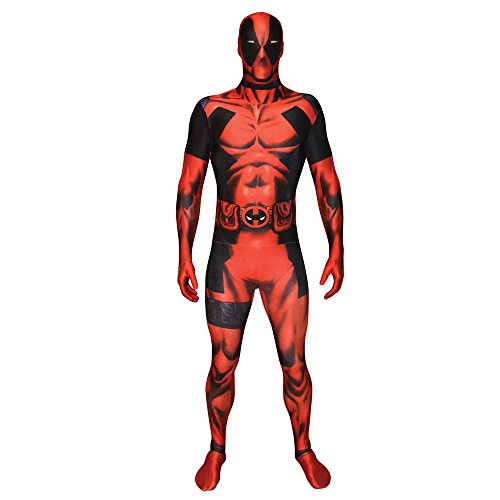 Carnaval Disfraz cómics de superhéroes vestidor Deadpool Morphsuit - adultos