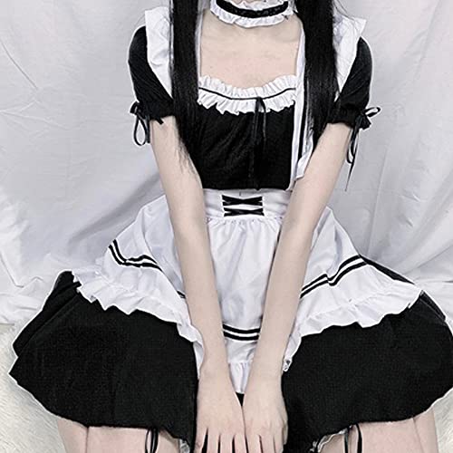 CarolynDesign Anime Cosplay Francia Delantal Maid Fancy Lolita Dress Set