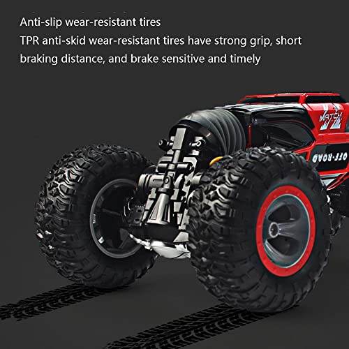 Carro De Control Remoto Vehículo RC 4WD Para Escalada A Campo Traviesa Buggy Todo Terreno RC 2.4G Inalámbrico Twisting Stunt Control Remoto Automáticos Regalos Que Los Niños Y Las Niñas Quieren LIWWEN