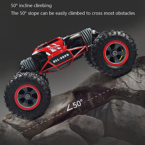 Carro De Control Remoto Vehículo RC 4WD Para Escalada A Campo Traviesa Buggy Todo Terreno RC 2.4G Inalámbrico Twisting Stunt Control Remoto Automáticos Regalos Que Los Niños Y Las Niñas Quieren LIWWEN