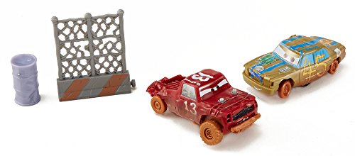 Cars 3-Pack de 2 Coches Crazy T Bone and Jimbo (Mattel FBH12) , color/modelo surtido