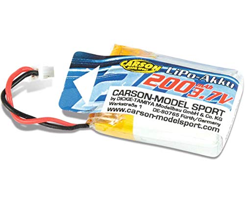 Carson 500608165 - Li-Po batería del helicóptero X4 Jaula de 3,7 V / 200 mAh, Accesorios