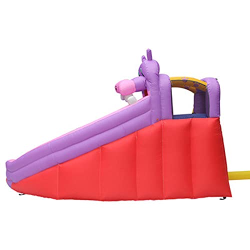 Casa de Rebote Inflable del tobogán de Agua para el Juego de la Fiesta del jardín al Aire Libre de la Familia Castillo Inflable del bounter con el Parque de la Diapositiva del agua-370x260x200cm