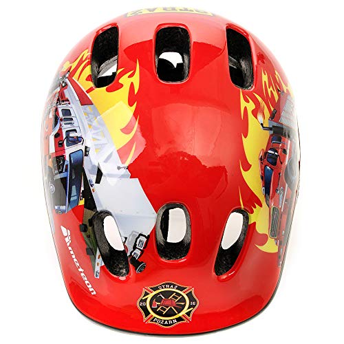 Casco Bicicleta Bebe Helmet Bici Ciclismo para Niño - Cascos para Infantil Bici Helmet para Patinete Ciclismo Montaña BMX Carretera Skate Patines monopatines MV6-2 (S(48-52cm), Fire Engine)