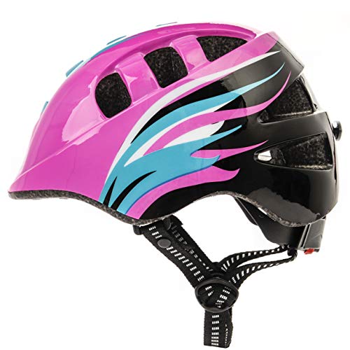 Casco Bicicleta Casco Biciclea Casco Bici Casco de Bicicleta para niños y jóvenes Casco MTB Carretera Ciclismo Skate Bicicleta patineta Patines monopatines MA-2 (S(48-52cm), Orbit Pink)