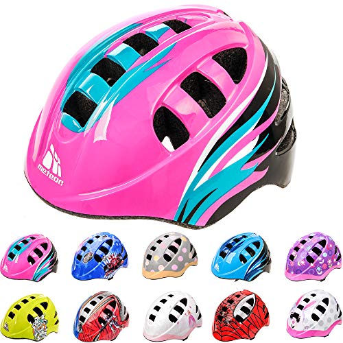 Casco Bicicleta Casco Biciclea Casco Bici Casco de Bicicleta para niños y jóvenes Casco MTB Carretera Ciclismo Skate Bicicleta patineta Patines monopatines MA-2 (S(48-52cm), Orbit Pink)