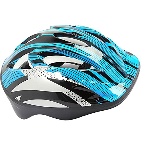 Casco De Ciclo para Niños Sombrero Duro Ligero Ajustable Skateboard Casco Niños Casco Niño Bicicleta Bicicleta Skateboard Scooter Hoverboard Casco Ligero Peso Ciclismo Casco para Montar Azul