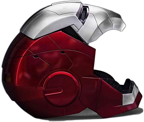 Casco Iron Man 1: 1MK5 Casco Máscara De La Cara Llena Eléctrico Con Cascos Vengadores Película Role-Playing Los Trajes De Halloween Metallic-OneSize